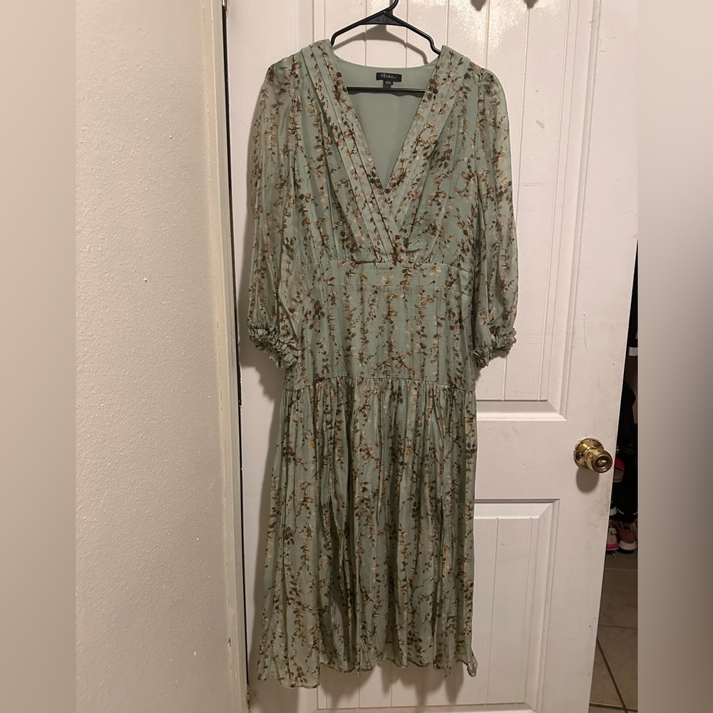 Green Floral Dress
